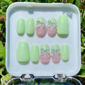 press on nails - cutesy mint frenchies
