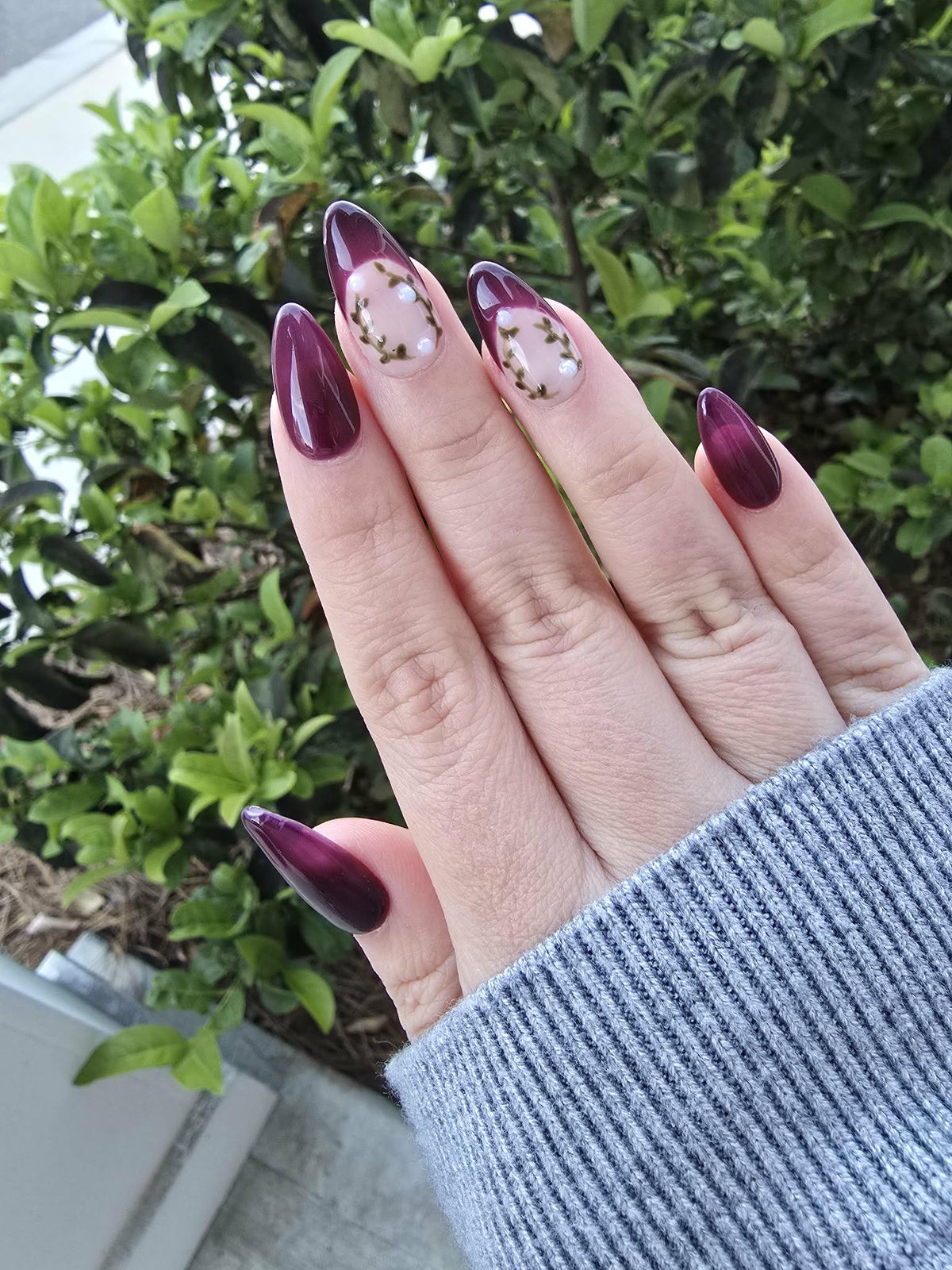 press on nails - fairycore garden