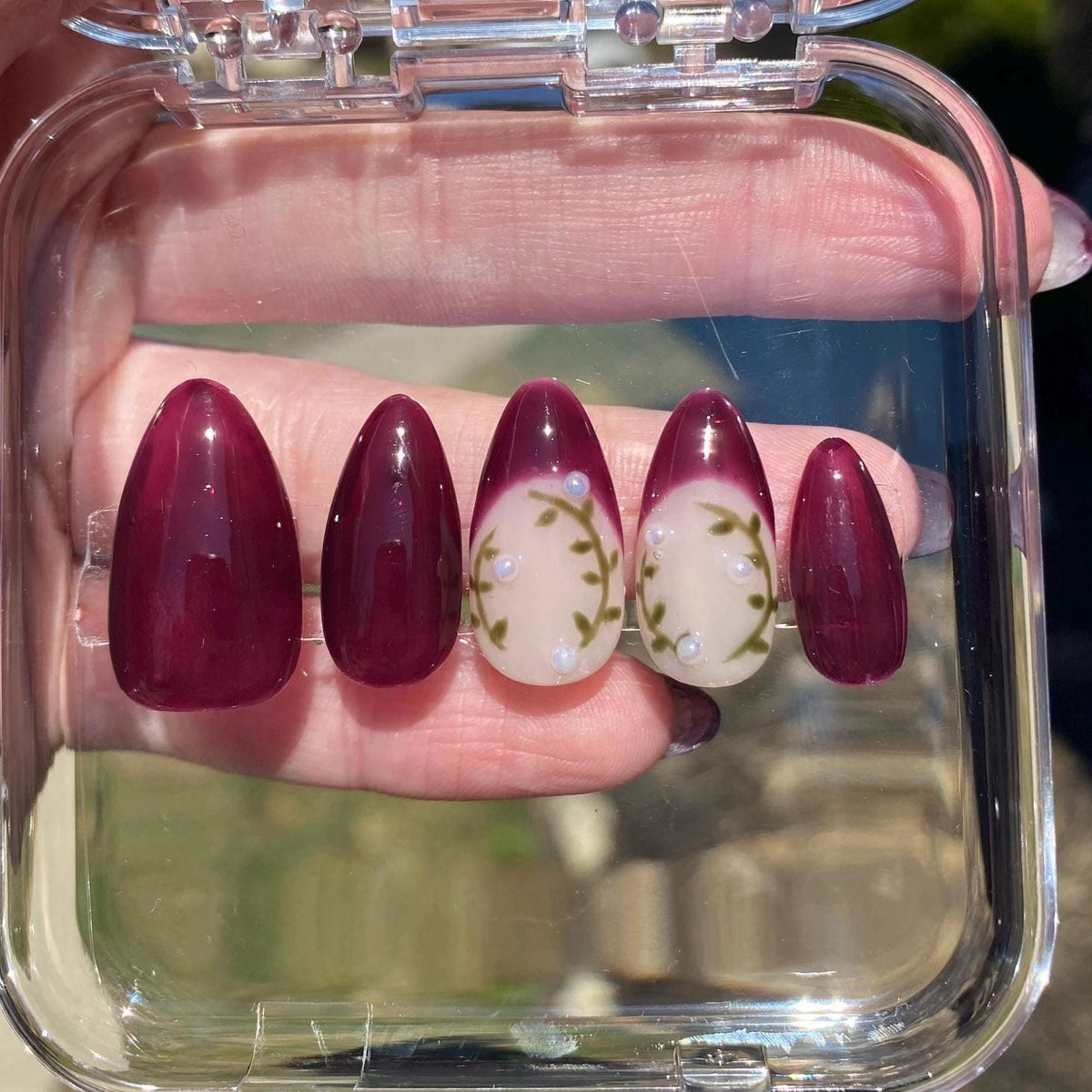 press on nails - fairycore garden