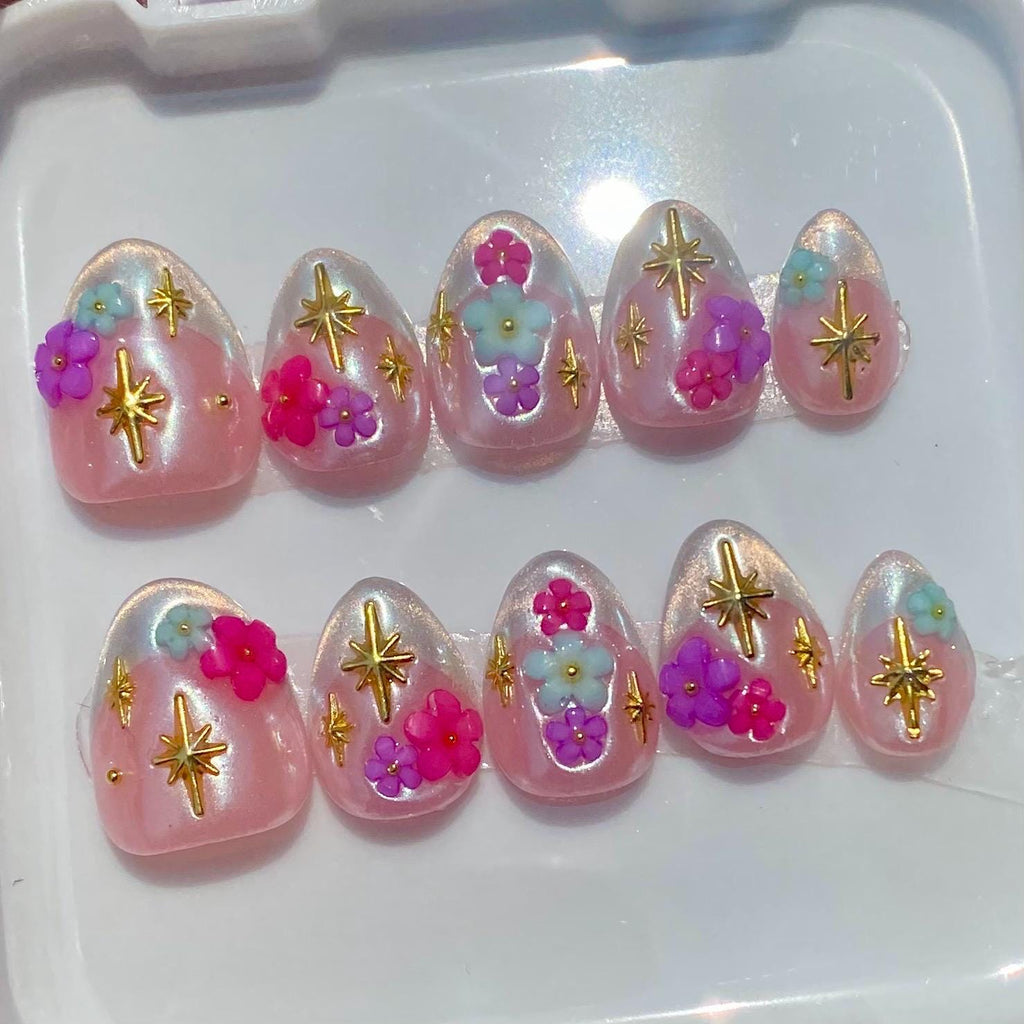 press on nails - starz & flowerz