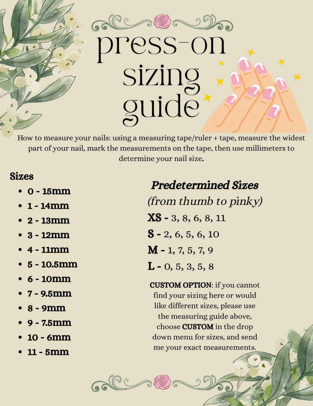 press on nails - starz & flowerz